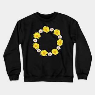 Daisies as a circle Crewneck Sweatshirt